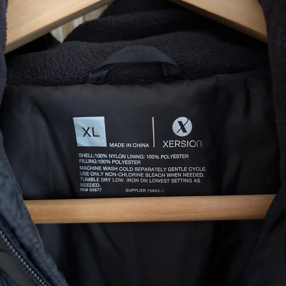 Women's Black Winter Jacket with Hood XL - Picture 3 of 6